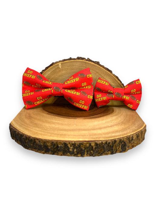 GO CHIEFS! (red) Bowtie