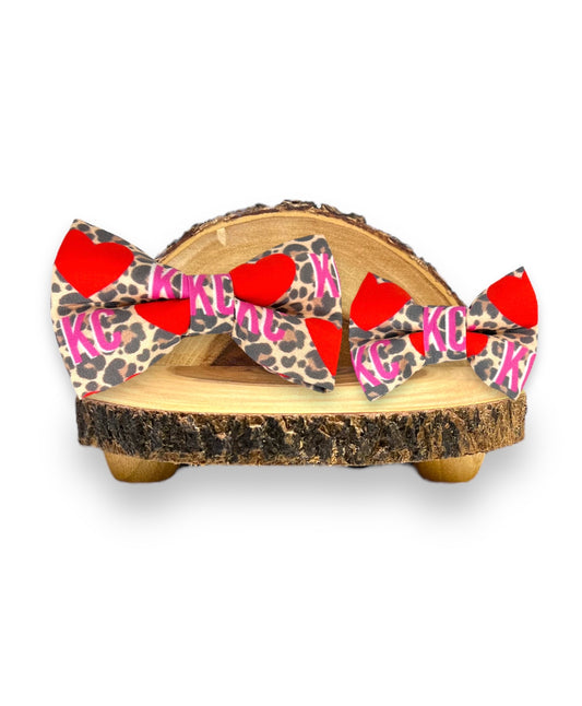 Cheetah Heart Bowtie